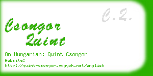 csongor quint business card